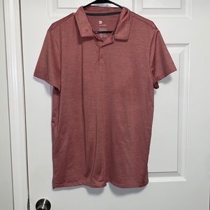 MENS PEACH COLOR GOLF SHIRT